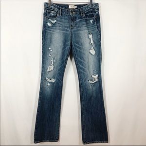 ABERCROMBIE & FITCH EMMA DISTRESSED JEAN SIZE 6L